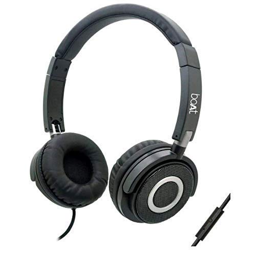 boAt BassHeads 910 Wired On Ear Headphone with Mic